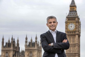 Mayor of London Sadiq Khan in front of Big Ben