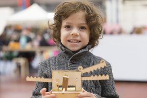 Child holding robot invention